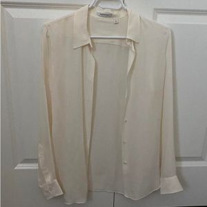 Babaton silk cream blouse